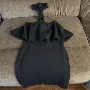 Women’s strapless w/ choker attached party dress